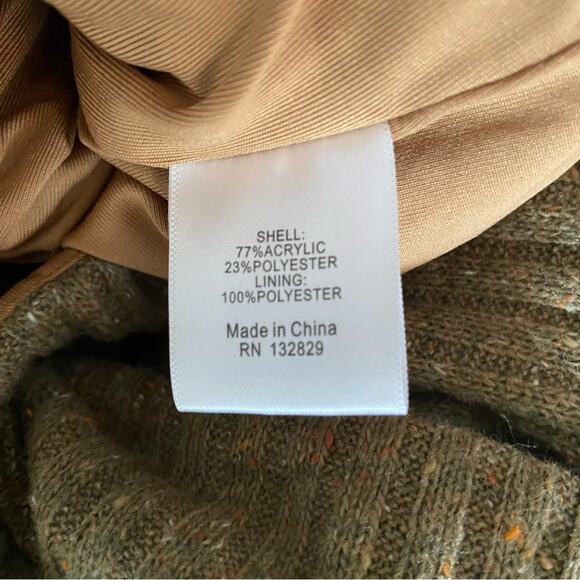 Majorelle Damien Wrap Mocha Brown Ribbed Sweater size small - Picture 10 of 10